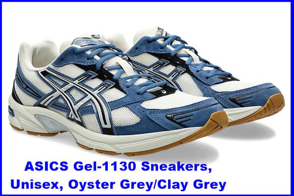 ASICS Gel-1130 Sneakers, Unisex, Oyster Grey/Clay Grey