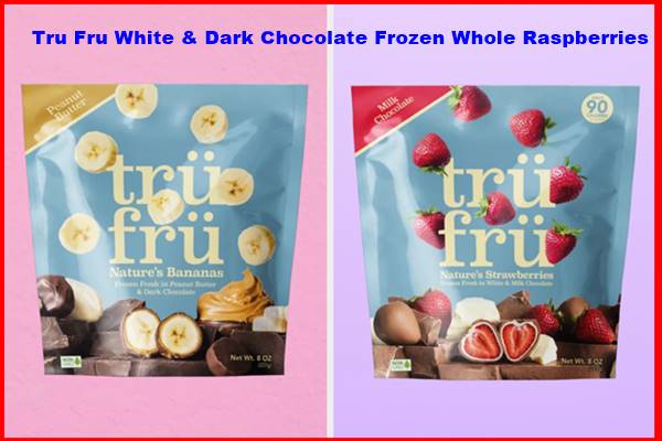 Tru Fru White & Dark Chocolate Frozen Whole Raspberries